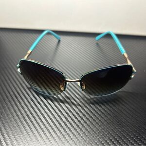 Sporty Semi-rimless Blue Sunglasses
